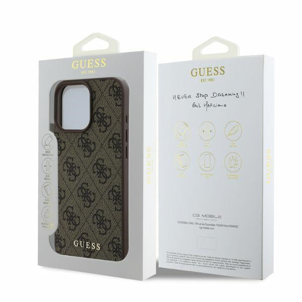 Guess 4G Classic iPhone 16 Pro Case - Brown