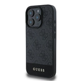 Guess 4G Bottom Stripe iPhone 16 Pro Case - Grå
