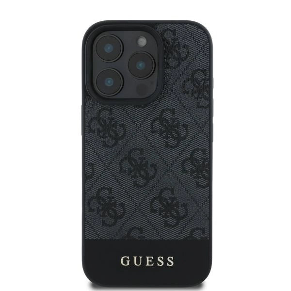 Guess 4G Bottom Stripe iPhone 16 Pro Case - Grå