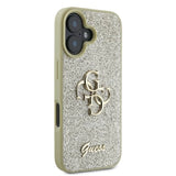 Guess Fixed Glitter Big 4G Case til iPhone 16 Plus - Guld