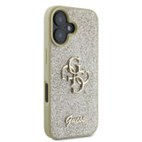 Guess Fixed Glitter Big 4G iPhone 16 Case - Guld