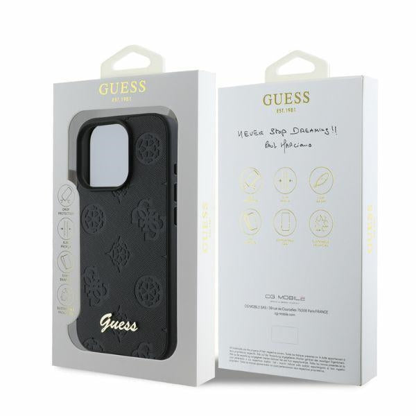 Guess 4G Classic Case til iPhone 16 Pro Max - sort