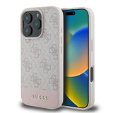 Guess 4G Bottom Stripe Case til iPhone 16 Pro Max - Pink