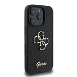 Guess Fixed Glitter Big 4G case til iPhone 16 Pro Max - sort