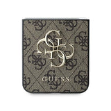 Guess læder 4G Metal Logo Case til Samsung Galaxy Z Flip 6 - Brown
