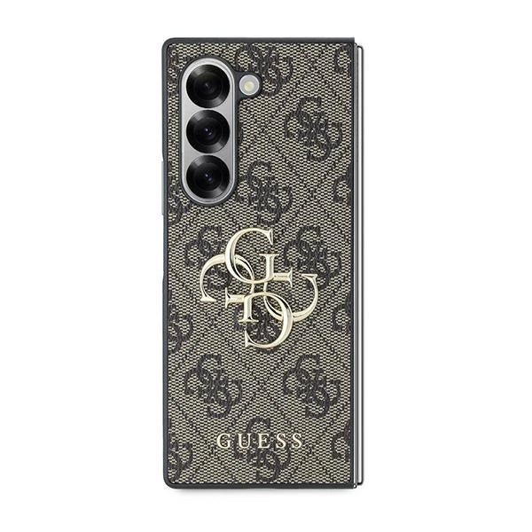 Guess læder 4G Metal Logo Case til Samsung Galaxy Z Fold 6 - Brown
