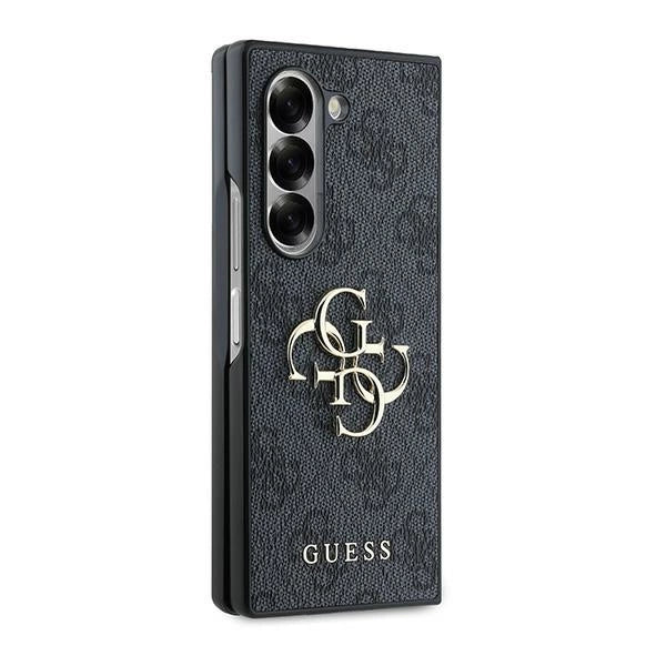 Guess læder 4G Metal Logo Case til Samsung Galaxy Z Fold 6 - sort