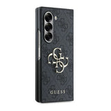 Guess læder 4G Metal Logo Case til Samsung Galaxy Z Fold 6 - sort