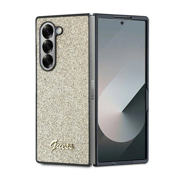 Gæt 4G Glitter Script Case til Samsung Galaxy Z Fold 6 - Guld
