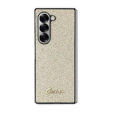 Gæt 4G Glitter Script Case til Samsung Galaxy Z Fold 6 - Guld