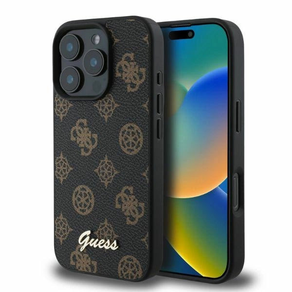 Guess Peony Script MagSafe iPhone 16 Pro Case - sort