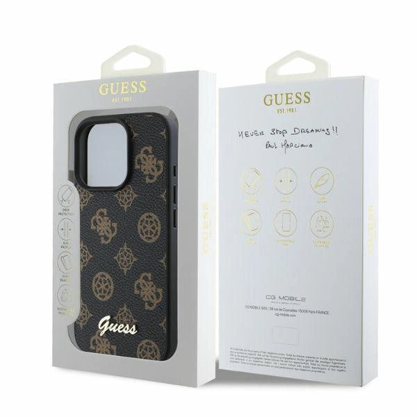 Guess Peony Script MagSafe iPhone 16 Pro Case - sort