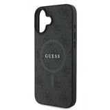 Guess 4G Ring Classic Logo MagSafe-hylster til iPhone 16 Plus - sort
