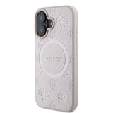 Gæt Saffiano Peony Classic Logo MagSafe iPhone 16 Plus Case - Pink