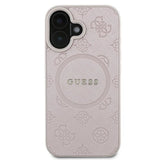 Gæt Saffiano Peony Classic Logo MagSafe iPhone 16 Plus Case - Pink