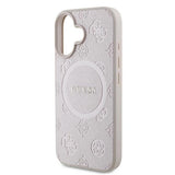 Gæt Saffiano Peony Classic Logo MagSafe iPhone 16 Plus Case - Pink