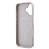 Gæt Saffiano Peony Classic Logo MagSafe iPhone 16 Plus Case - Pink