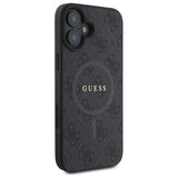 Guess 4G Ring Classic Logo MagSafe case for iPhone 16 - black