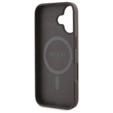 Guess 4G Ring Classic Logo MagSafe iPhone 16 Case - Brunt