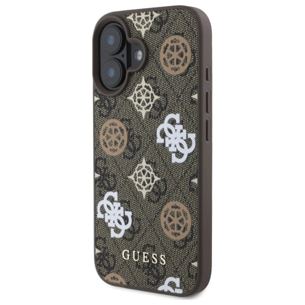 Guess Peony On 4G Baggrunds MagSafe fodtøj til iPhone 16 - brun