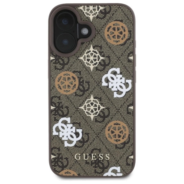 Guess Peony On 4G Baggrunds MagSafe fodtøj til iPhone 16 - brun