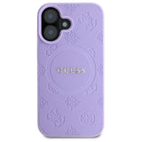Gæt Saffiano Peony Classic Logo MagSafe iPhone 16 Case - lilla