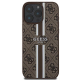 Guess 4G Printed Stripes MagSafe Case til iPhone 16 Pro Max - Brunt