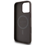 Guess 4G Printed Stripes MagSafe Case til iPhone 16 Pro Max - Brunt