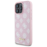 Guess Peony Script MagSafe iPhone 16 Pro Max Case - Pink