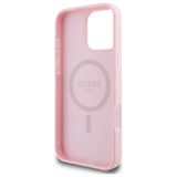 Guess Peony Script MagSafe iPhone 16 Pro Max Case - Pink