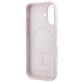 Karl Lagerfeld Silicone Karl&Choupette Heads Ring MagSafe Case for iPhone 16 Plus - Pink