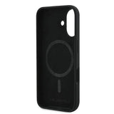 Karl Lagerfeld Silicone Case Nauble Heads Print MagSafe for iPhone 16 Plus - Black
