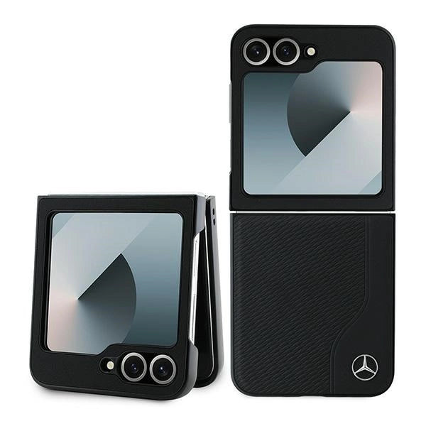 Mercedes læder træ imitation MagSafe Case til Samsung Galaxy Z Flip 6 - sort