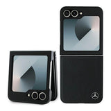 Mercedes læder træ imitation MagSafe Case til Samsung Galaxy Z Flip 6 - sort