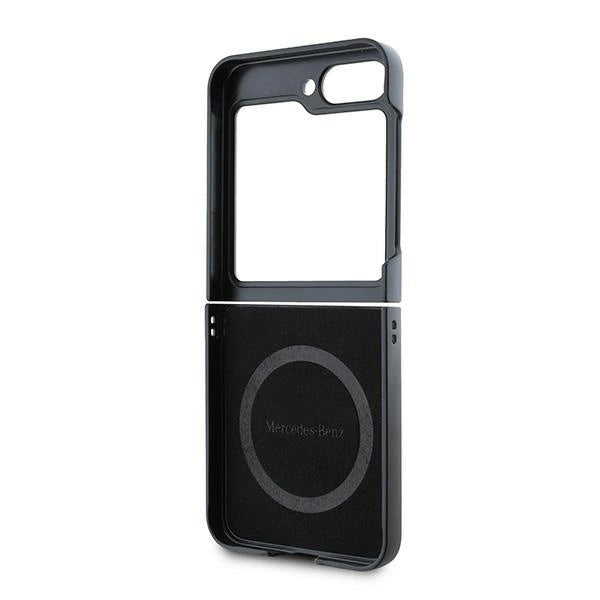 Mercedes læder træ imitation MagSafe Case til Samsung Galaxy Z Flip 6 - sort