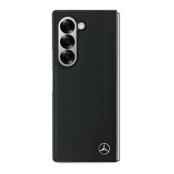 Mercedes læder træ imitation MagSafe Case til Samsung Galaxy Z Fold 6 - sort