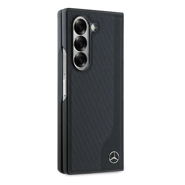 Mercedes læder træ imitation MagSafe Case til Samsung Galaxy Z Fold 6 - sort