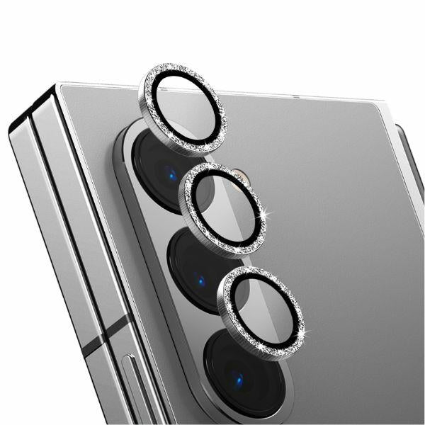 Uniq Optix Auminium tempereret glas til objektiv med applikator til Samsung Galaxy Z Fold 6 - Silver