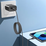 Choetech XCC-1052 100W USB-C Magnetisk Kabel 1,2 m - sort