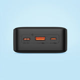 Baseus Airpow Fast Charge 20W 30000mAh Power Bank with USB-C - USB-C 30cm Cable - Black