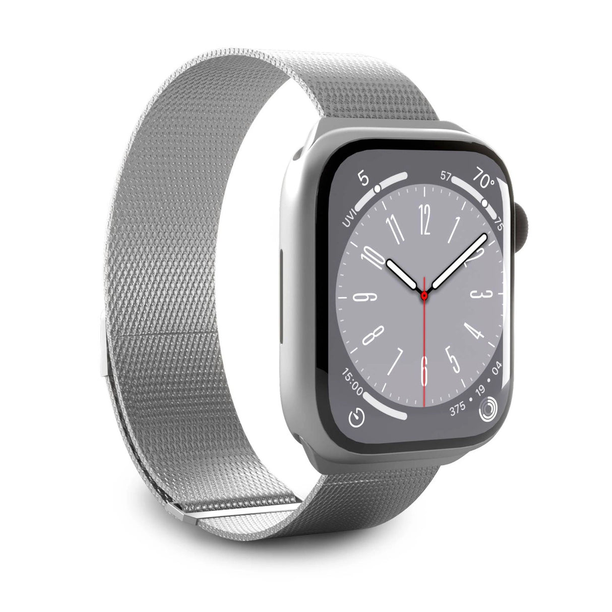 Puro Milanese rustfrit stål rem til Apple Watch 42 / 44 / 45 / 49 mm - Silver