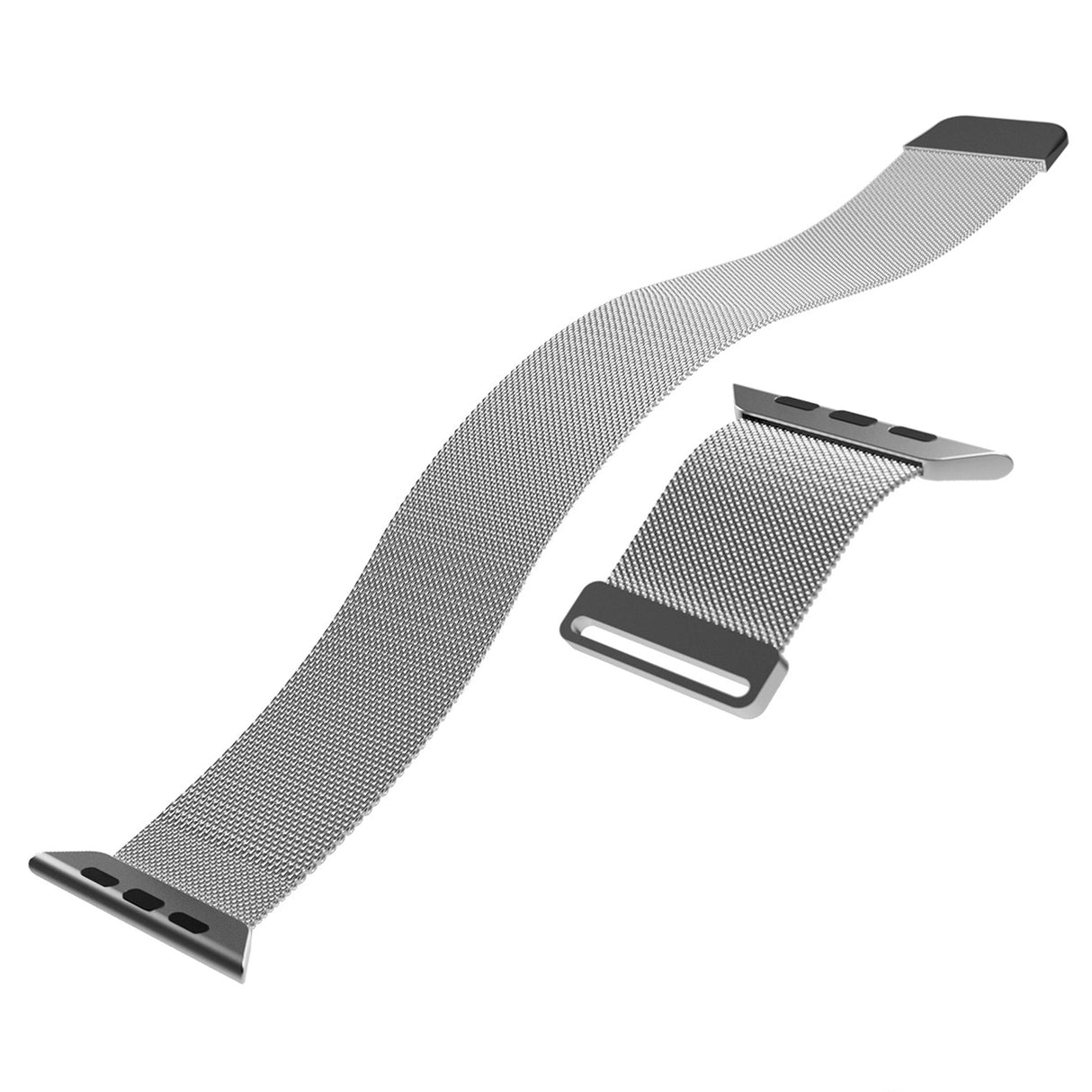 Puro Milanese rustfrit stål rem til Apple Watch 42 / 44 / 45 / 49 mm - Silver