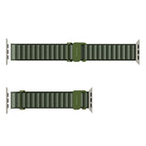 Puro Extreme Nylon rem til Apple Watch 42 / 44 / 45 / 49 mm - mørk grøn