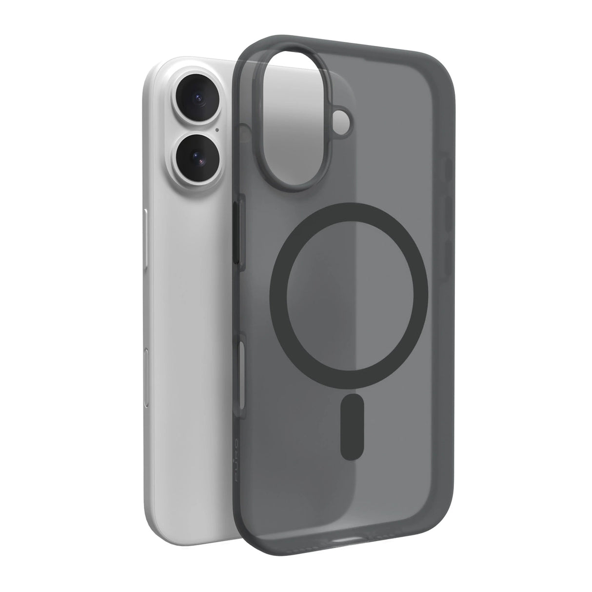 Puro Daylight MagSafe Silicone Case til iPhone 16 Plus - sort