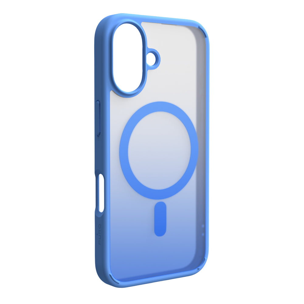 Puro Gradient MagSafe Silicone Case til iPhone 16 - Blå