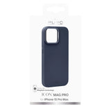 Puro Icon Mag Pro MagSafe Silicone Case til iPhone 15 Pro Max - mørkblå