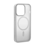 Puro Gradient MagSafe Silicone Case til iPhone 15 Pro Max - Sølv