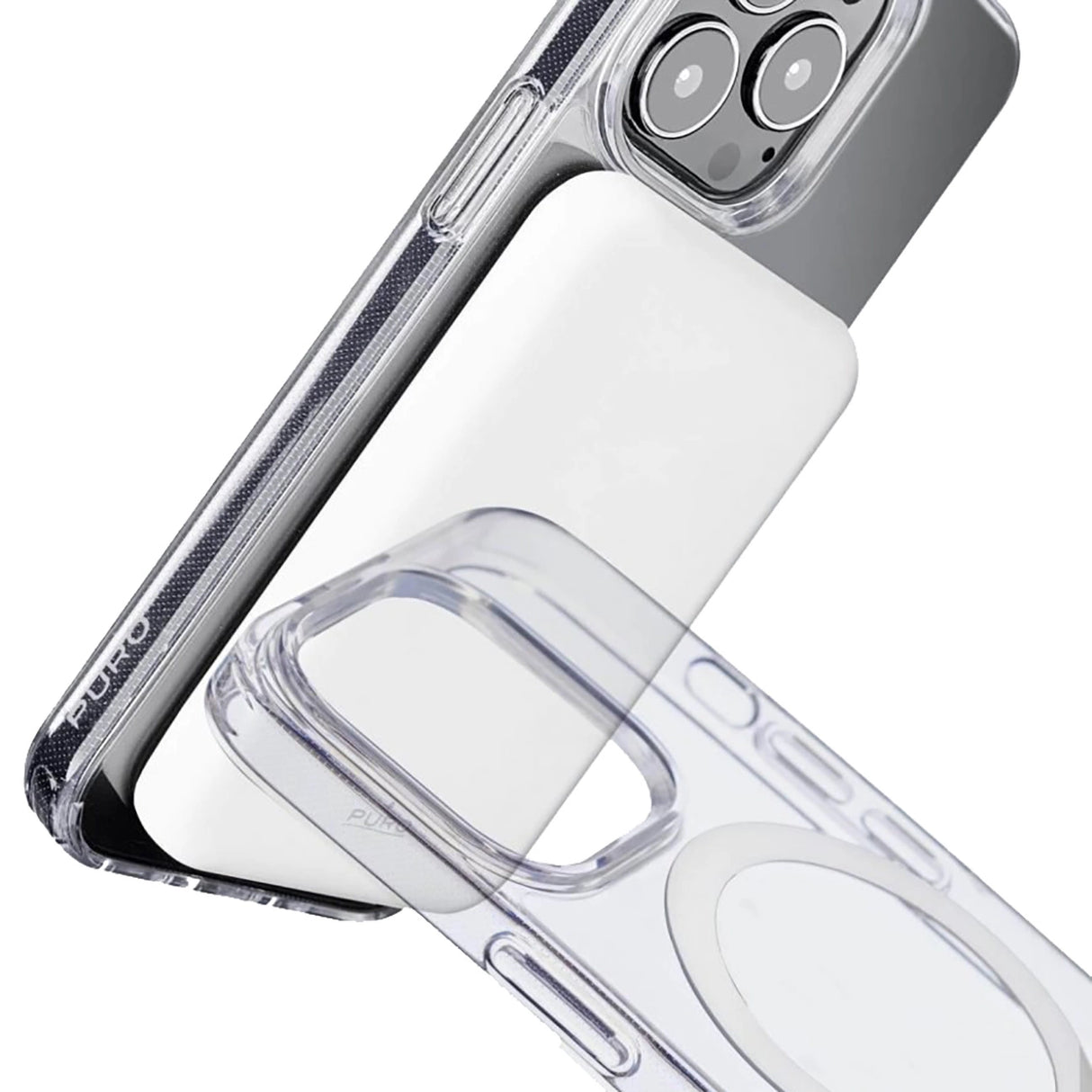 Puro Lite Mag MagSafe Silicone Case til iPhone 14 Pro - Gennemsigtig