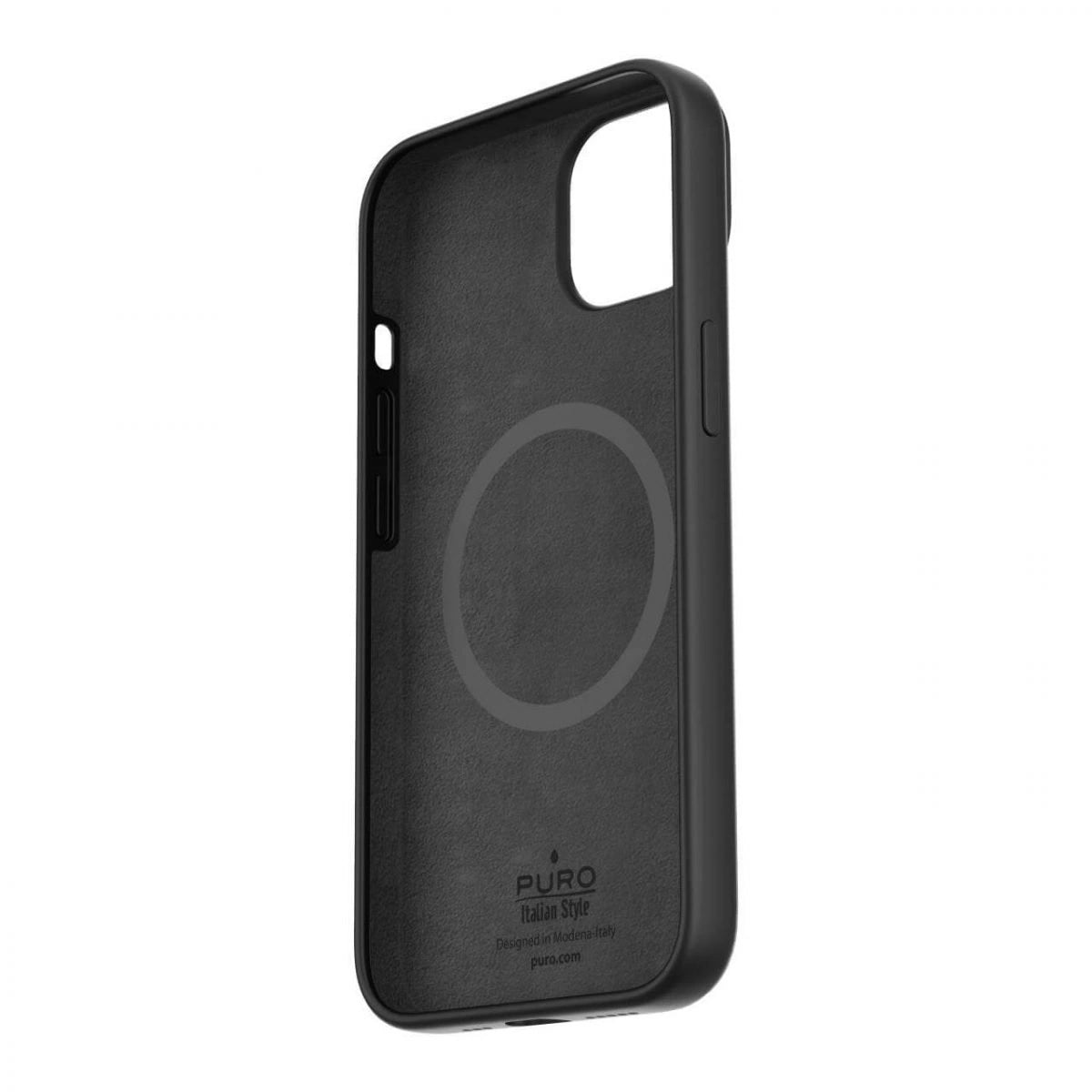 Puro Icon Mag MagSafe Silicone Case til iPhone 14 Pro - sort