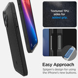 Spigen Core Armor iPhone 16 Case - Matte sort
